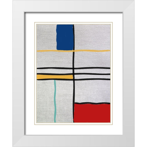 Subject Of The Matter 1 White Modern Wood Framed Art Print with Double Matting by Phillip, Jamie