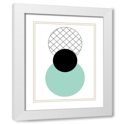 Spindle White Modern Wood Framed Art Print with Double Matting by Phillip, Jamie