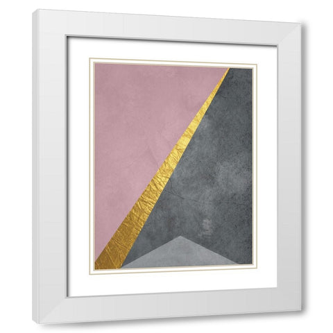Point In Space White Modern Wood Framed Art Print with Double Matting by Phillip, Jamie
