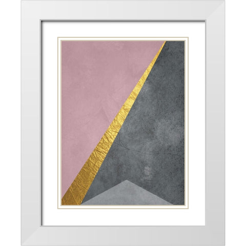 Point In Space White Modern Wood Framed Art Print with Double Matting by Phillip, Jamie
