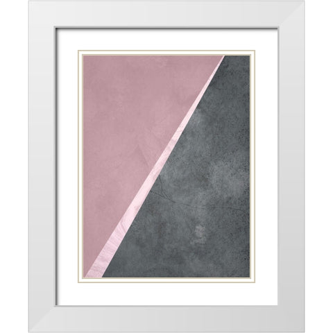 Point In Space 2 White Modern Wood Framed Art Print with Double Matting by Phillip, Jamie
