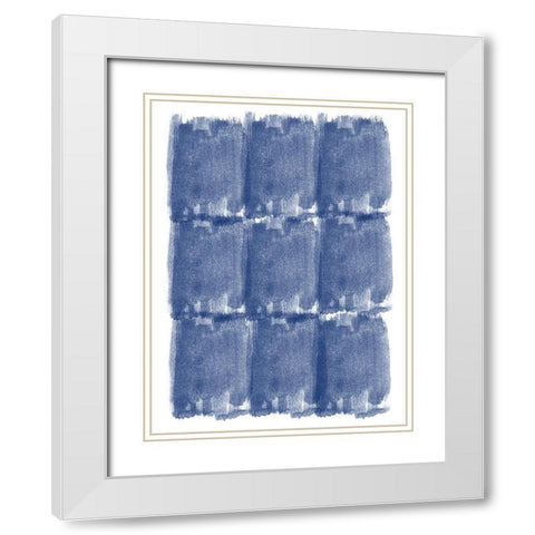 Blended Brushes White Modern Wood Framed Art Print with Double Matting by Phillip, Jamie
