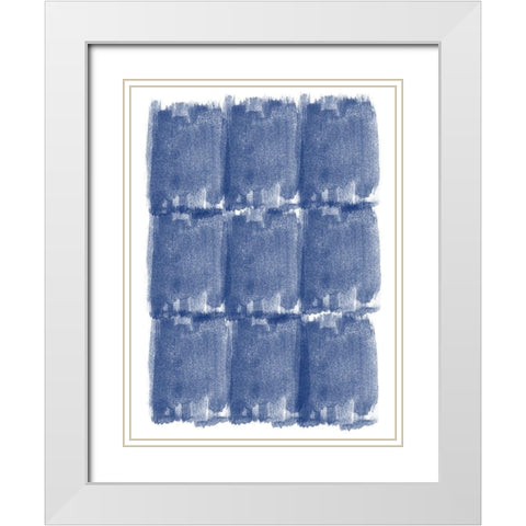 Blended Brushes White Modern Wood Framed Art Print with Double Matting by Phillip, Jamie