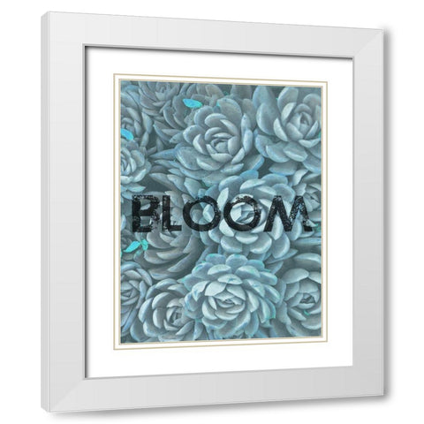 Bloom White Modern Wood Framed Art Print with Double Matting by Phillip, Jamie