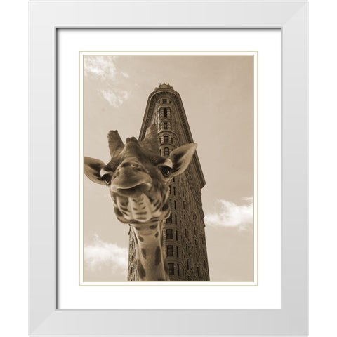 Way Over 2 White Modern Wood Framed Art Print with Double Matting by Phillip, Jamie