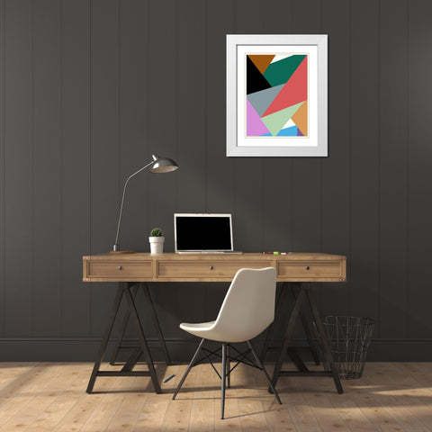The Right Angle White Modern Wood Framed Art Print with Double Matting by Phillip, Jamie