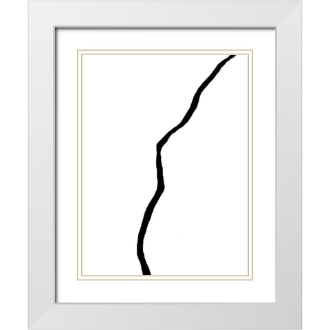 Poetry 1 White Modern Wood Framed Art Print with Double Matting by Phillip, Jamie
