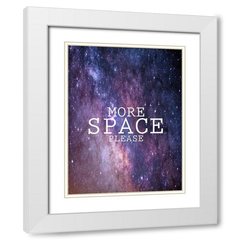 More Space Please White Modern Wood Framed Art Print with Double Matting by Phillip, Jamie