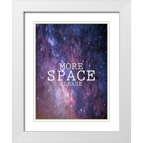 More Space Please White Modern Wood Framed Art Print with Double Matting by Phillip, Jamie