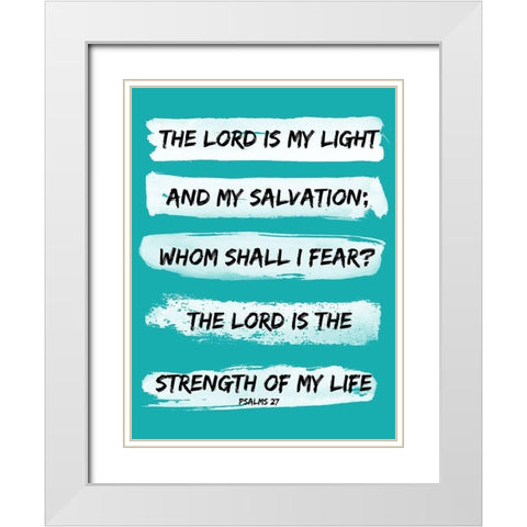 The Lord White Modern Wood Framed Art Print with Double Matting by Phillip, Jamie