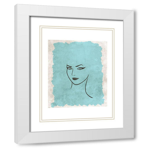 Beauty Queen 2 White Modern Wood Framed Art Print with Double Matting by Phillip, Jamie