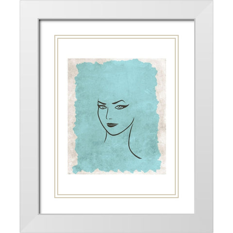 Beauty Queen 2 White Modern Wood Framed Art Print with Double Matting by Phillip, Jamie