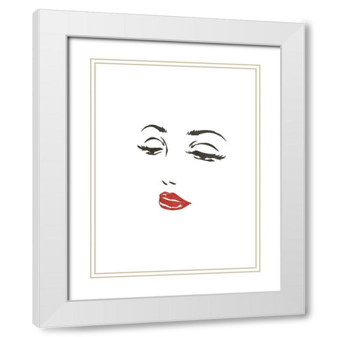 Beauty Queen 3 White Modern Wood Framed Art Print with Double Matting by Phillip, Jamie