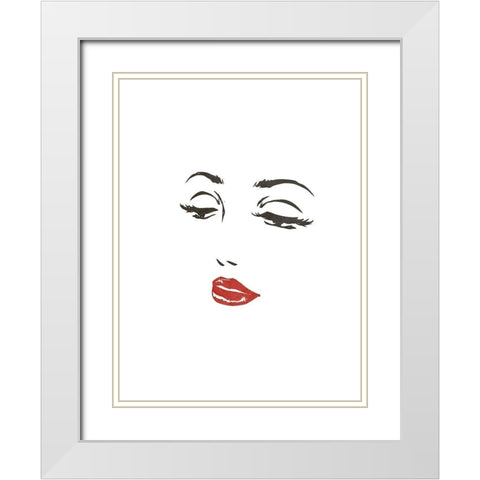 Beauty Queen 3 White Modern Wood Framed Art Print with Double Matting by Phillip, Jamie