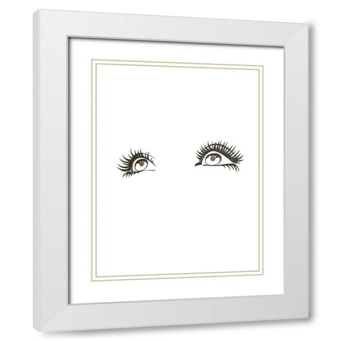 Beauty Queen 4 White Modern Wood Framed Art Print with Double Matting by Phillip, Jamie