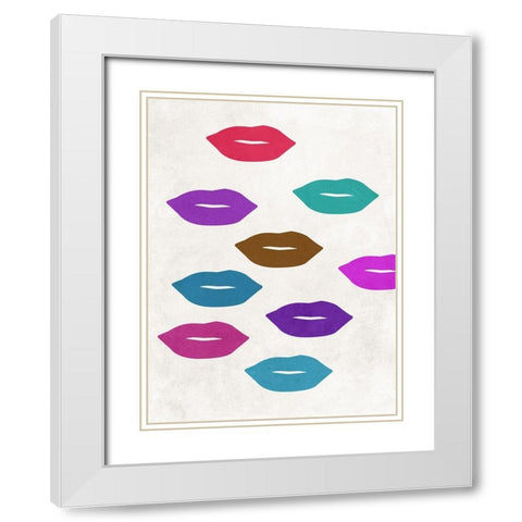 Beauty Queen 5 White Modern Wood Framed Art Print with Double Matting by Phillip, Jamie
