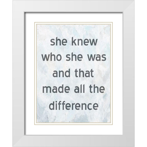 Know Yourself White Modern Wood Framed Art Print with Double Matting by Phillip, Jamie