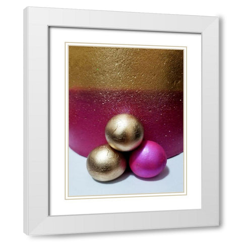 Stella Romance White Modern Wood Framed Art Print with Double Matting by Phillip, Jamie