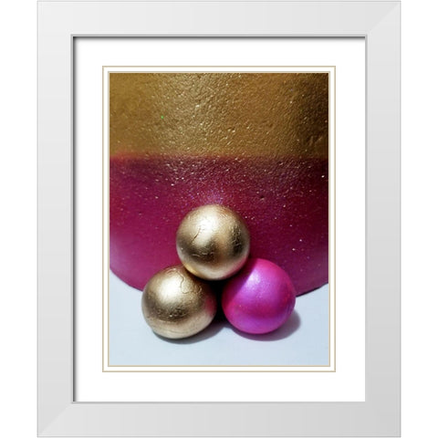 Stella Romance White Modern Wood Framed Art Print with Double Matting by Phillip, Jamie