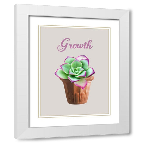 Grow A Little White Modern Wood Framed Art Print with Double Matting by Phillip, Jamie