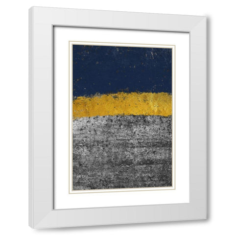Golden Imdigo White Modern Wood Framed Art Print with Double Matting by Phillip, Jamie