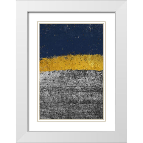 Golden Imdigo White Modern Wood Framed Art Print with Double Matting by Phillip, Jamie