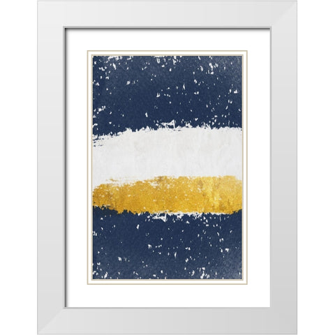 Golden Imdigo 2 White Modern Wood Framed Art Print with Double Matting by Phillip, Jamie