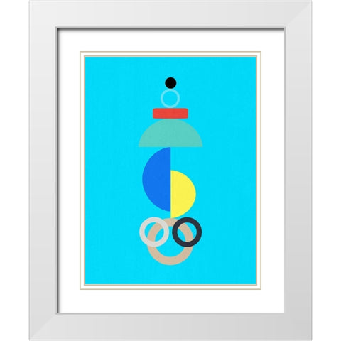 Brainiac White Modern Wood Framed Art Print with Double Matting by Phillip, Jamie