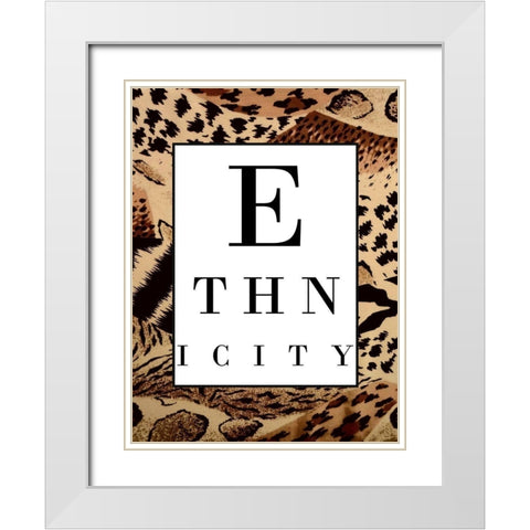 Ethnicity  White Modern Wood Framed Art Print with Double Matting by Phillip, Jamie