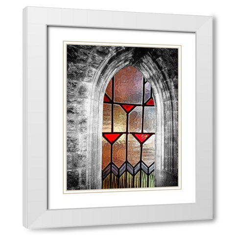 Window View White Modern Wood Framed Art Print with Double Matting by Phillip, Jamie