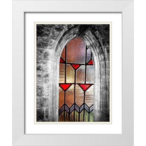 Window View White Modern Wood Framed Art Print with Double Matting by Phillip, Jamie