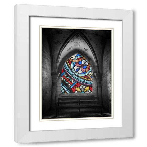Church White Modern Wood Framed Art Print with Double Matting by Phillip, Jamie