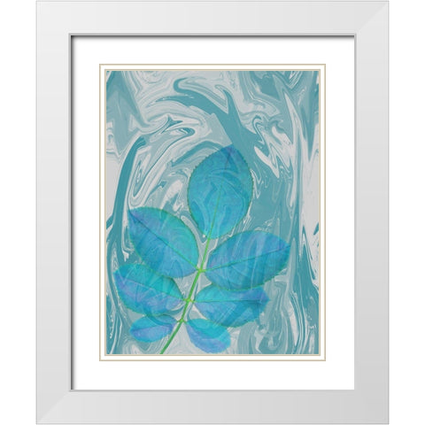 Flower White Modern Wood Framed Art Print with Double Matting by Phillip, Jamie
