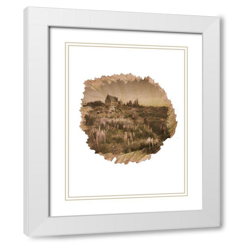 Cottage Leaf White Modern Wood Framed Art Print with Double Matting by Phillip, Jamie