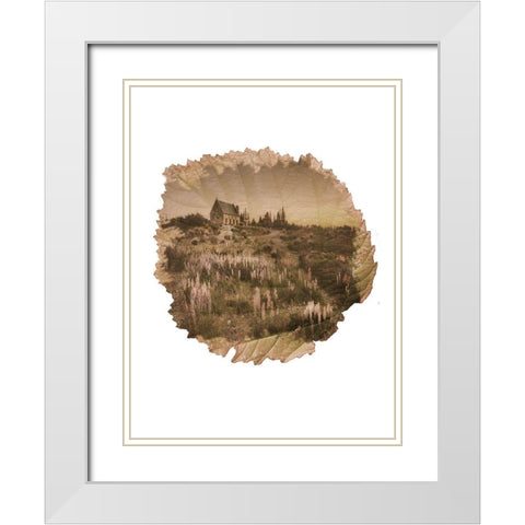 Cottage Leaf White Modern Wood Framed Art Print with Double Matting by Phillip, Jamie
