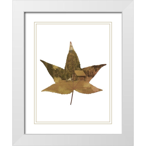 Cottage Leaf 2 White Modern Wood Framed Art Print with Double Matting by Phillip, Jamie