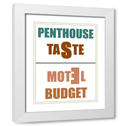 Penthouse White Modern Wood Framed Art Print with Double Matting by Phillip, Jamie