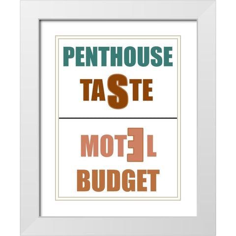 Penthouse White Modern Wood Framed Art Print with Double Matting by Phillip, Jamie