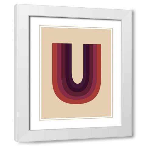 Colors White Modern Wood Framed Art Print with Double Matting by Phillip, Jamie