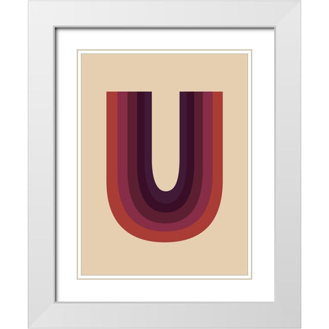 Colors White Modern Wood Framed Art Print with Double Matting by Phillip, Jamie