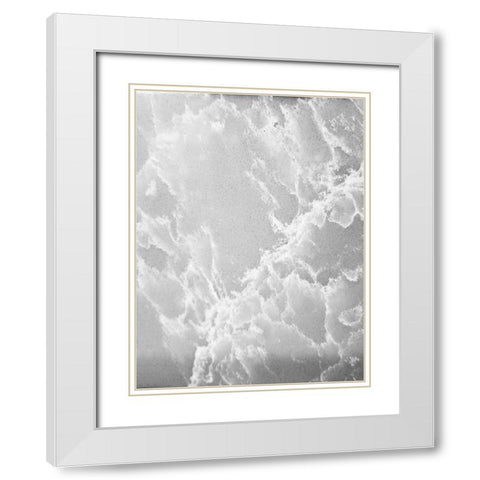 Lightning Tile White Modern Wood Framed Art Print with Double Matting by Phillip, Jamie