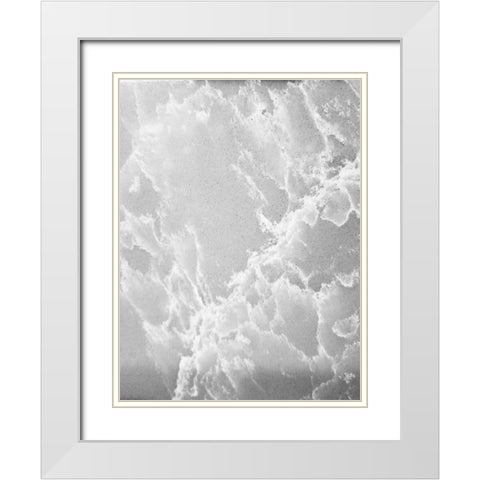Lightning Tile White Modern Wood Framed Art Print with Double Matting by Phillip, Jamie