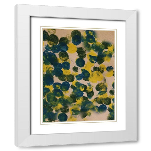Anenue N Abstract 1 White Modern Wood Framed Art Print with Double Matting by Phillip, Jamie