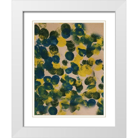 Anenue N Abstract 1 White Modern Wood Framed Art Print with Double Matting by Phillip, Jamie