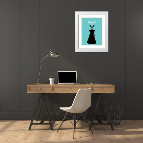 Blush White Modern Wood Framed Art Print with Double Matting by Phillip, Jamie