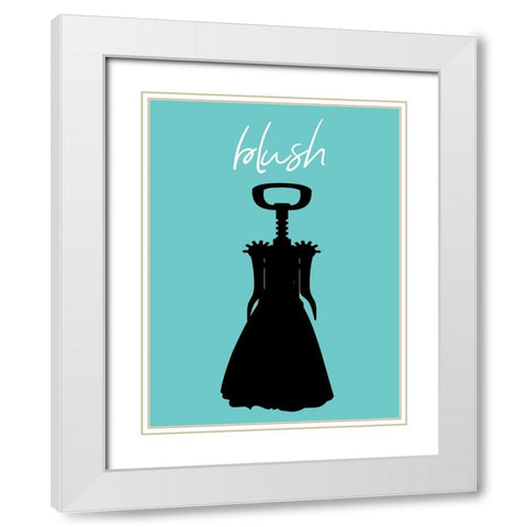 Blush White Modern Wood Framed Art Print with Double Matting by Phillip, Jamie