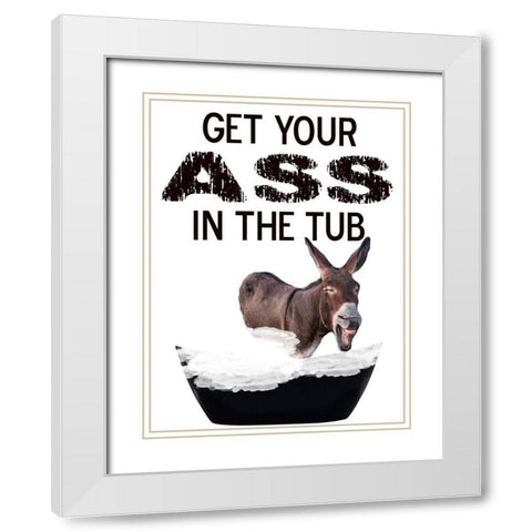 Bath Time 2 White Modern Wood Framed Art Print with Double Matting by Phillip, Jamie