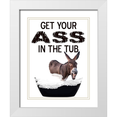 Bath Time 2 White Modern Wood Framed Art Print with Double Matting by Phillip, Jamie
