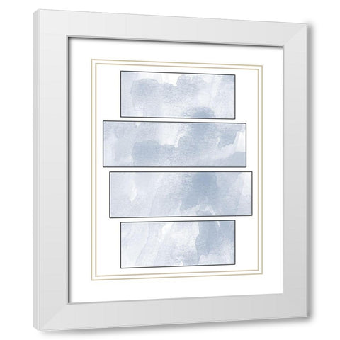 Abstract Box 2 White Modern Wood Framed Art Print with Double Matting by Phillip, Jamie