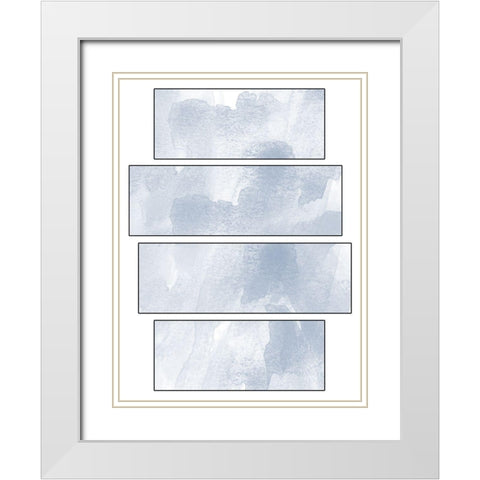Abstract Box 2 White Modern Wood Framed Art Print with Double Matting by Phillip, Jamie